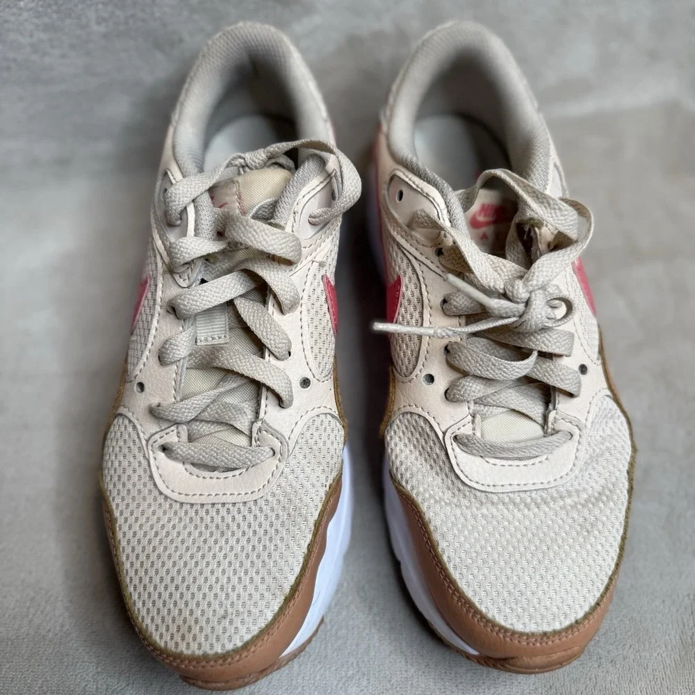 Nike Air Max Women's 6 SC Pearl White Light Cognac Pink Logo